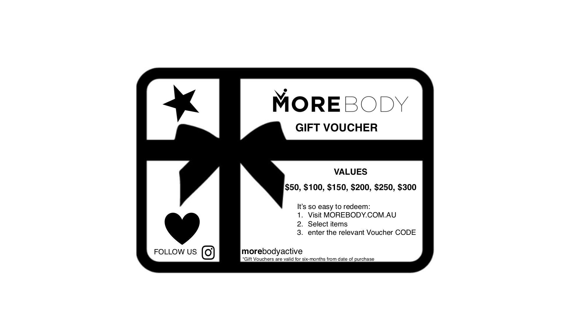 GIFT CARDS - More Body